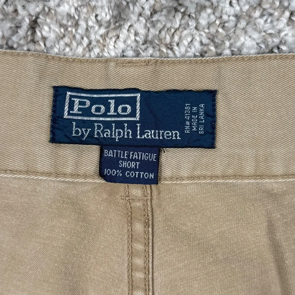Polo Ralph Lauren Shorts Mens 36 Brown Tan‎ Cargo Fatigue Battle Gorpcore
